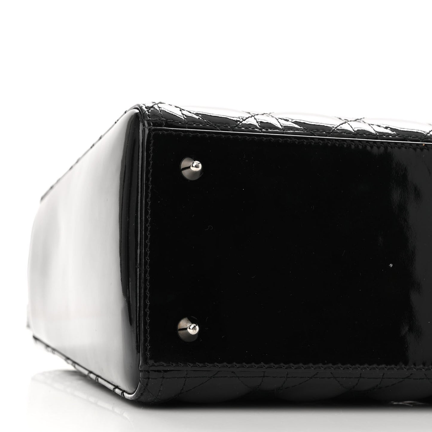Patent Cannage Medium Lady Dior Black