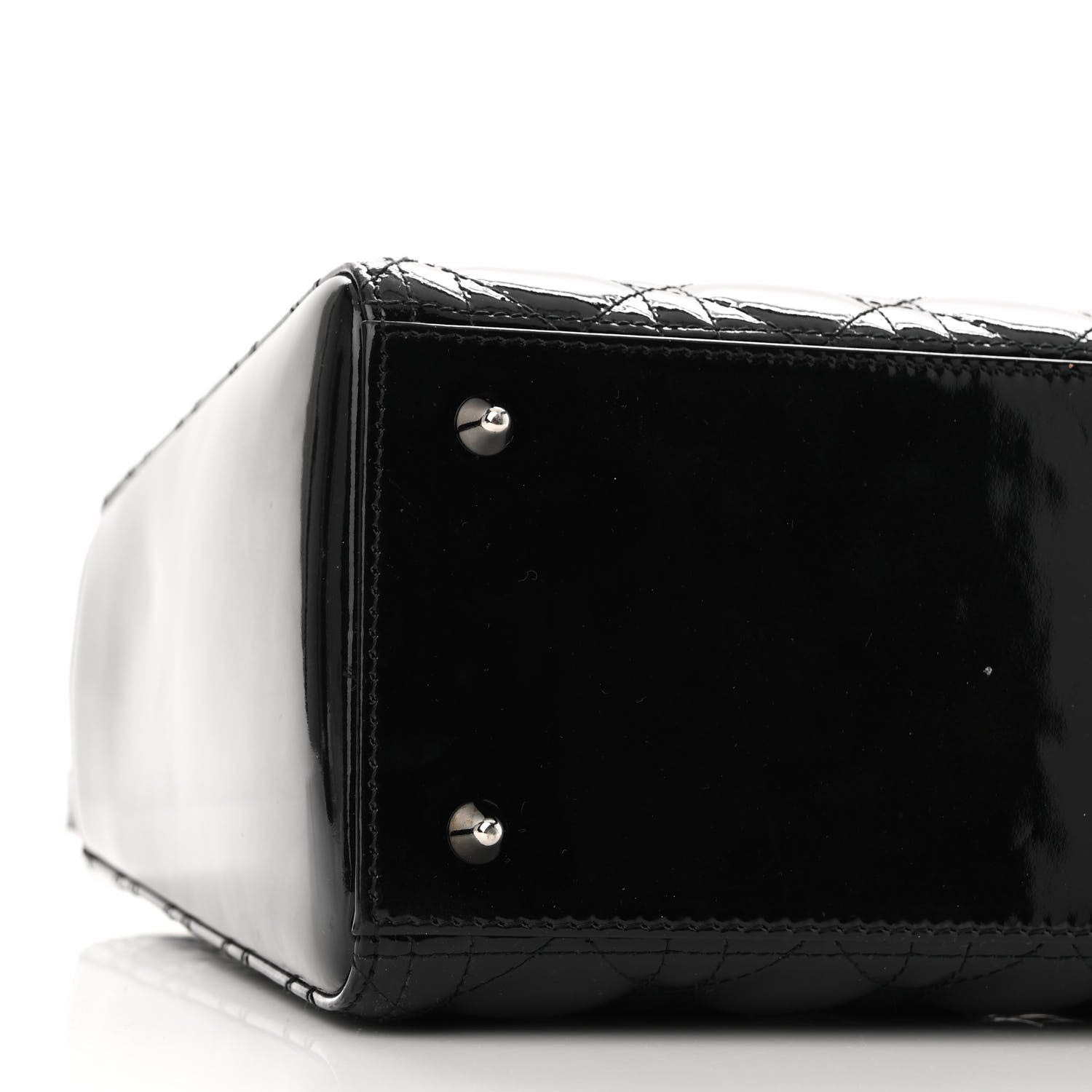 Christian Dior Patent Cannage Medium Lady Dior Black 8 of 11