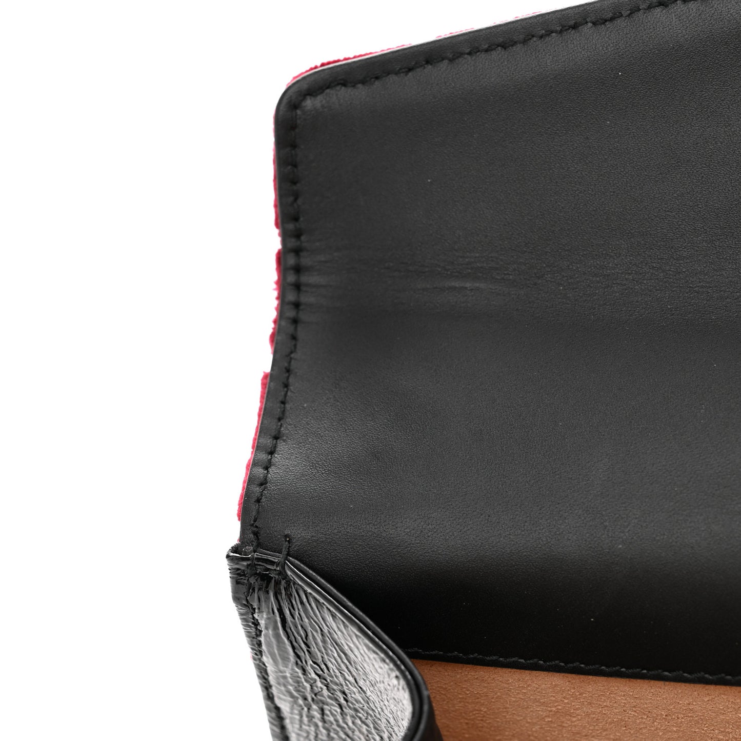 Velvet Skipper Crystal GG Monogram Small Dionysus Shoulder Bag Red Cipria Black Black Diamond