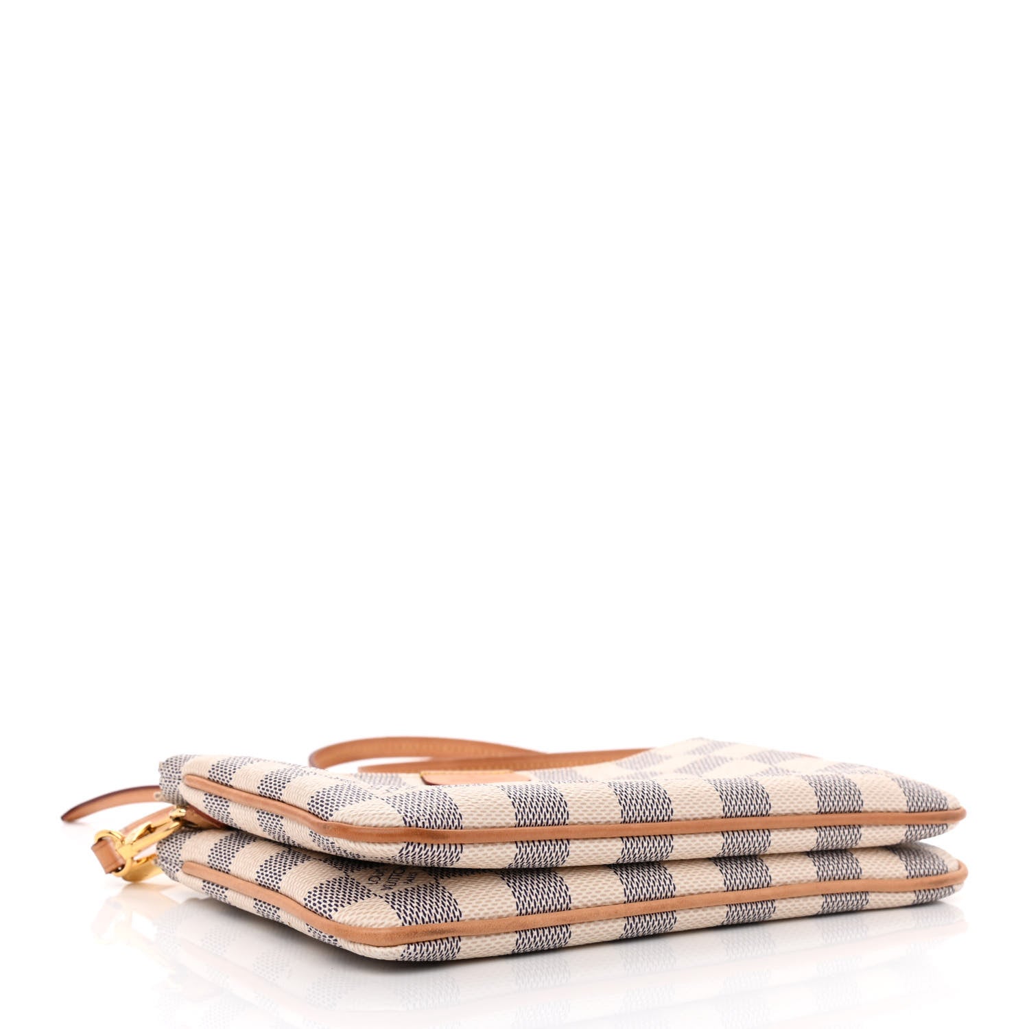 Louis Vuitton Damier Azur Double Zip Pochette 4 of 13