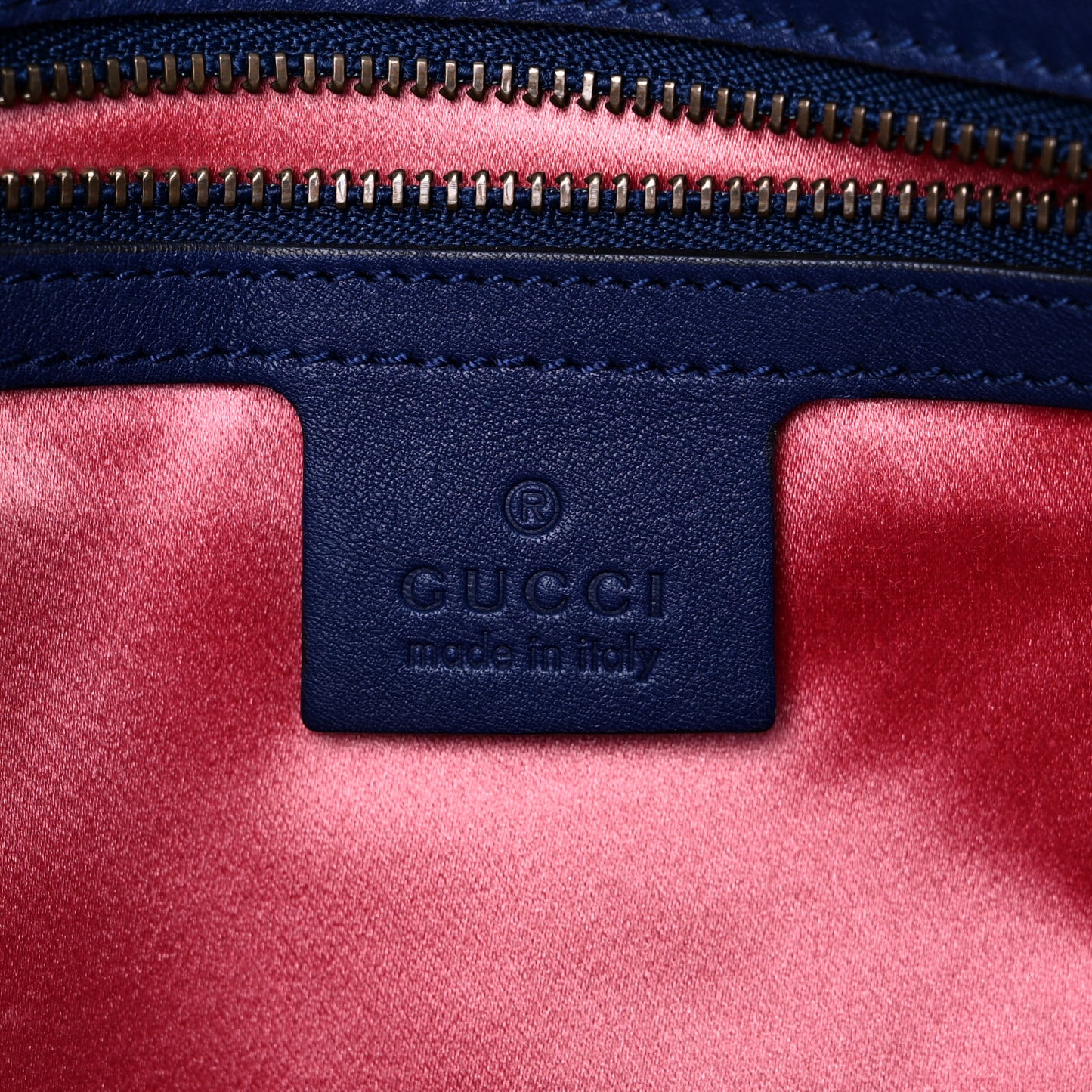 Velvet Matelasse Medium GG Marmont Shoulder Bag Cobalt Blue