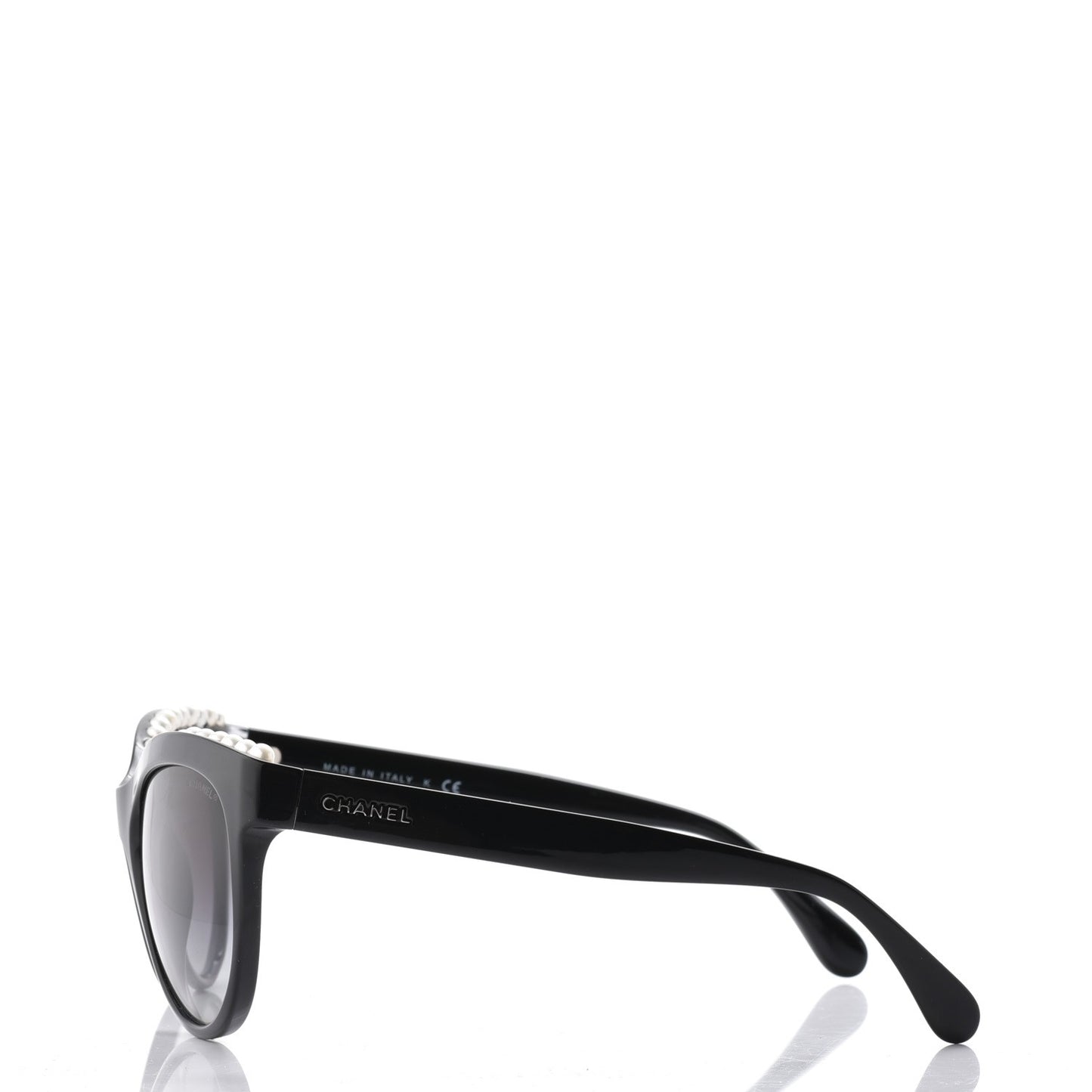 Freshwater Cultured Pearl Butterfly Sunglasses 6040-H Black