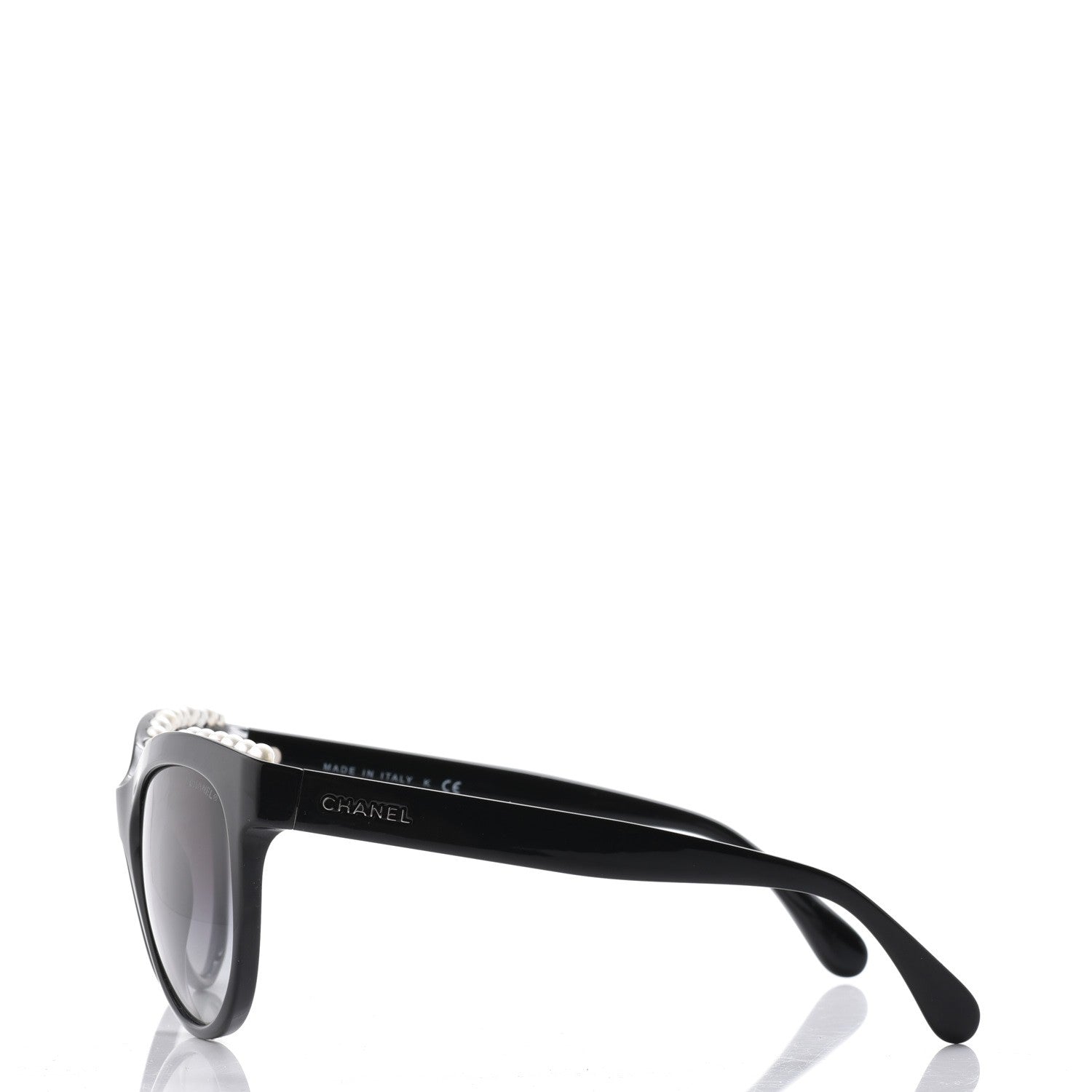 Chanel Freshwater Cultured Pearl Butterfly Sunglasses 6040-H Black 3 of 10
