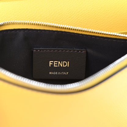 Fendi Vitello Cruise F is Fendi Bi-Color FF 1974 Embossed Medium Envelope Wallet On Chain Maya Black Sunflower 6 of 10