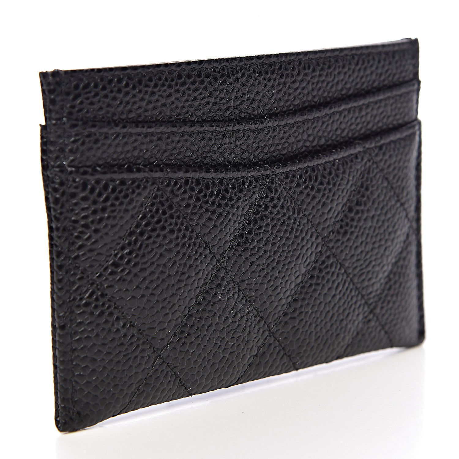 Chanel Caviar Quilted Card Holder Black 3 of 9
