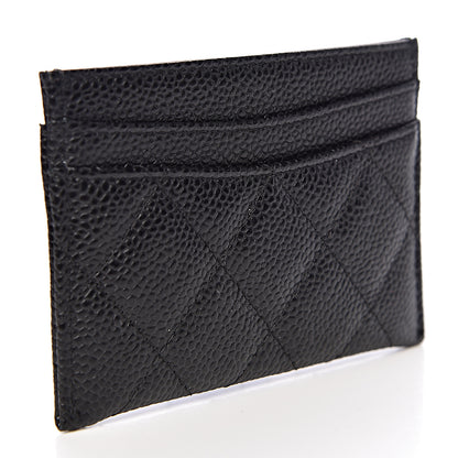 Chanel Caviar Quilted Card Holder Black 3 of 9