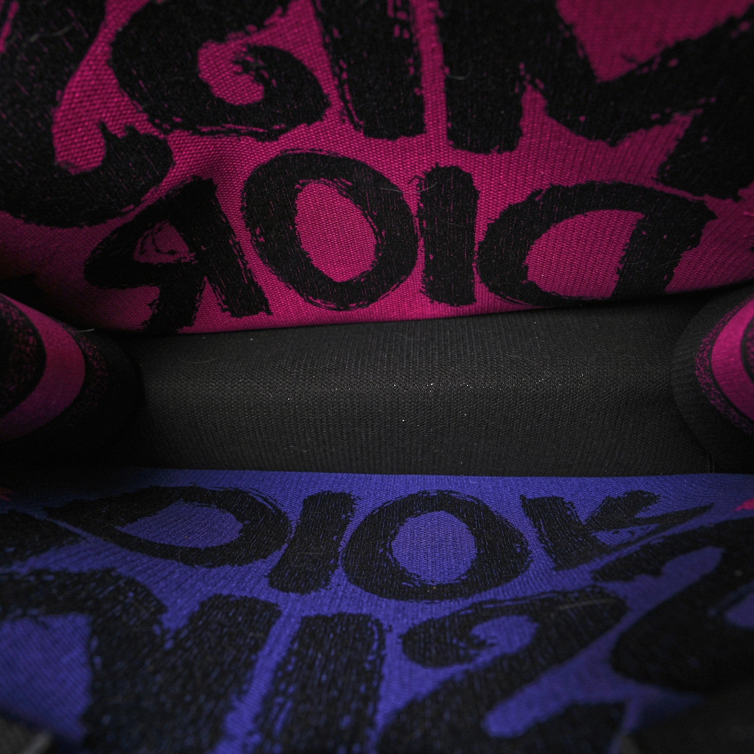 Christian Dior Canvas Embroidered Large Miss Dior Graffiti Book Tote Fuchsia Purple 5 of 12