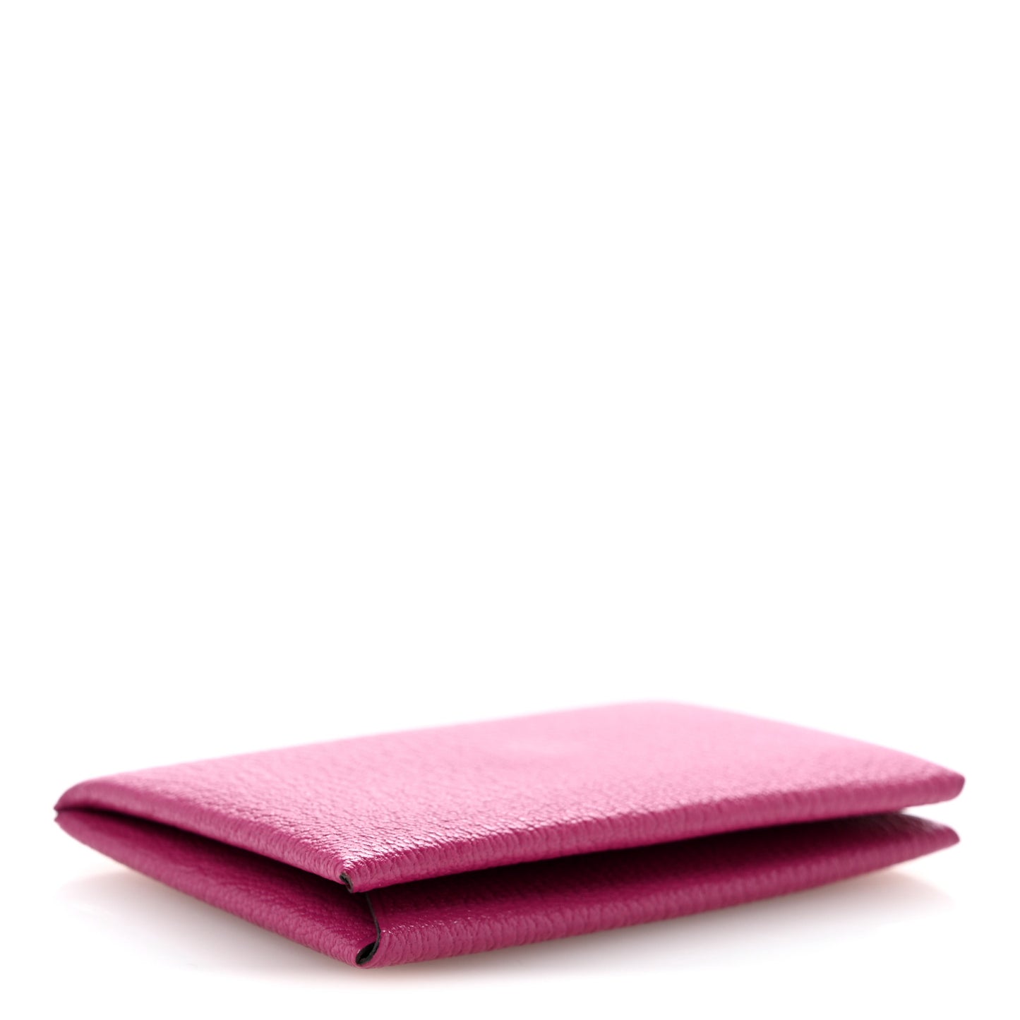 Chevre Mysore Calvi Card Case Rose Pourpre