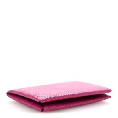 Hermes Chevre Mysore Calvi Card Case Rose Pourpre 4 of 7