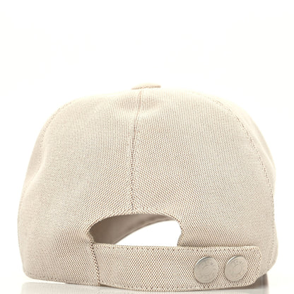 Hermes Toile Lambskin Cap 58 Natural 5 of 8