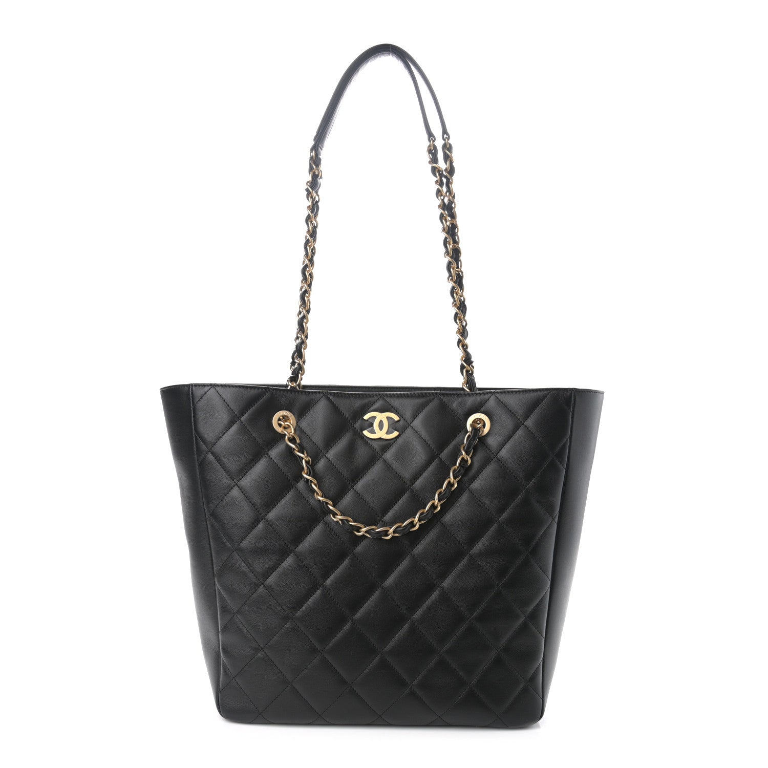 Chanel Calfskin Stitched Large Shopping Bag Black 1 of 12