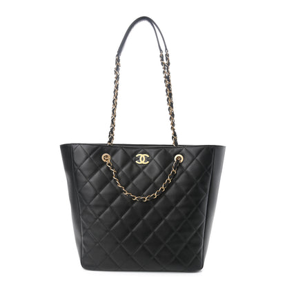 Chanel Calfskin Stitched Large Shopping Bag Black 1 of 12
