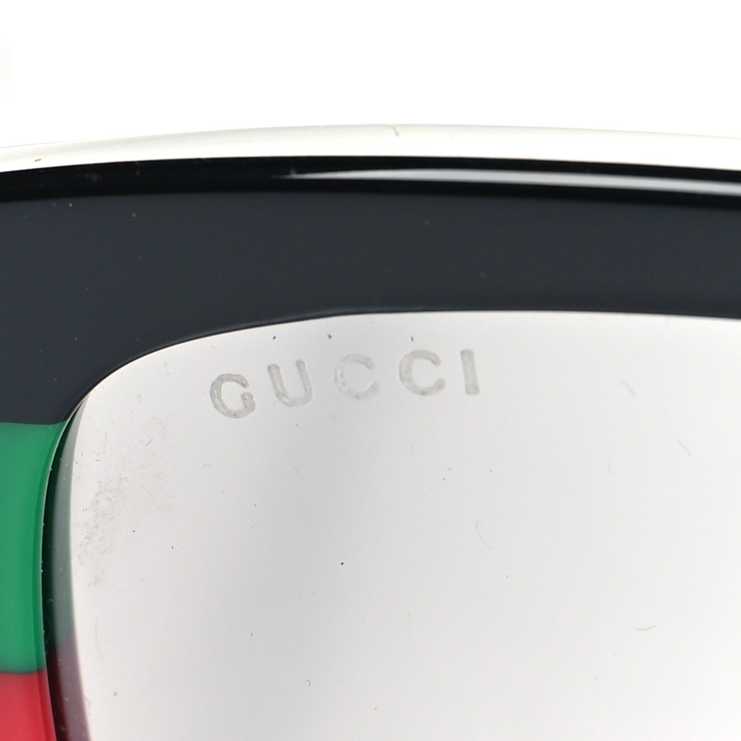 Acetate Web Oversized Frame Rectangle Sunglasses GG0276S Black Multicolor