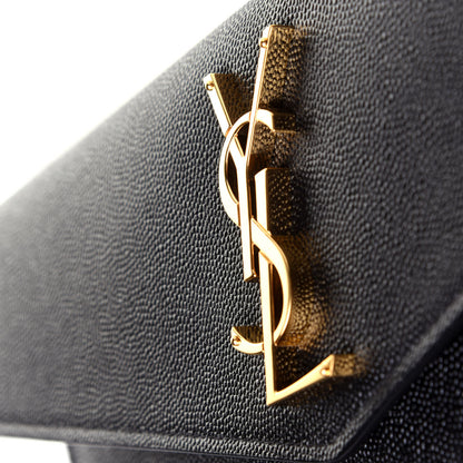 Saint Laurent Grain De Poudre Uptown Pouch Black 21 of 22