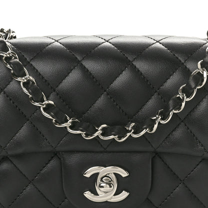 Chanel Lambskin Quilted Mini Rectangular Flap Black 8 of 10