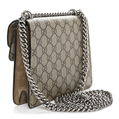 Gucci GG Supreme Monogram Mini Dionysus Shoulder Bag Taupe 3 of 11
