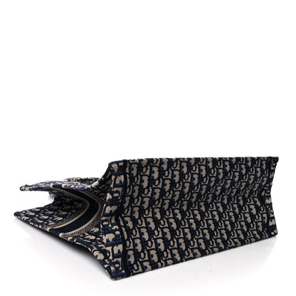 Christian Dior Oblique Book Tote Blue Multicolor 4 of 12