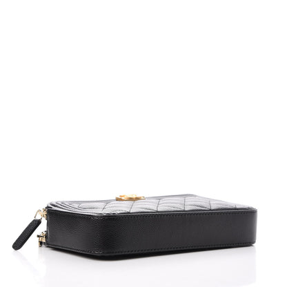 Chanel Caviar Quilted Small Boy Clutch With Chain Black 5 of 10