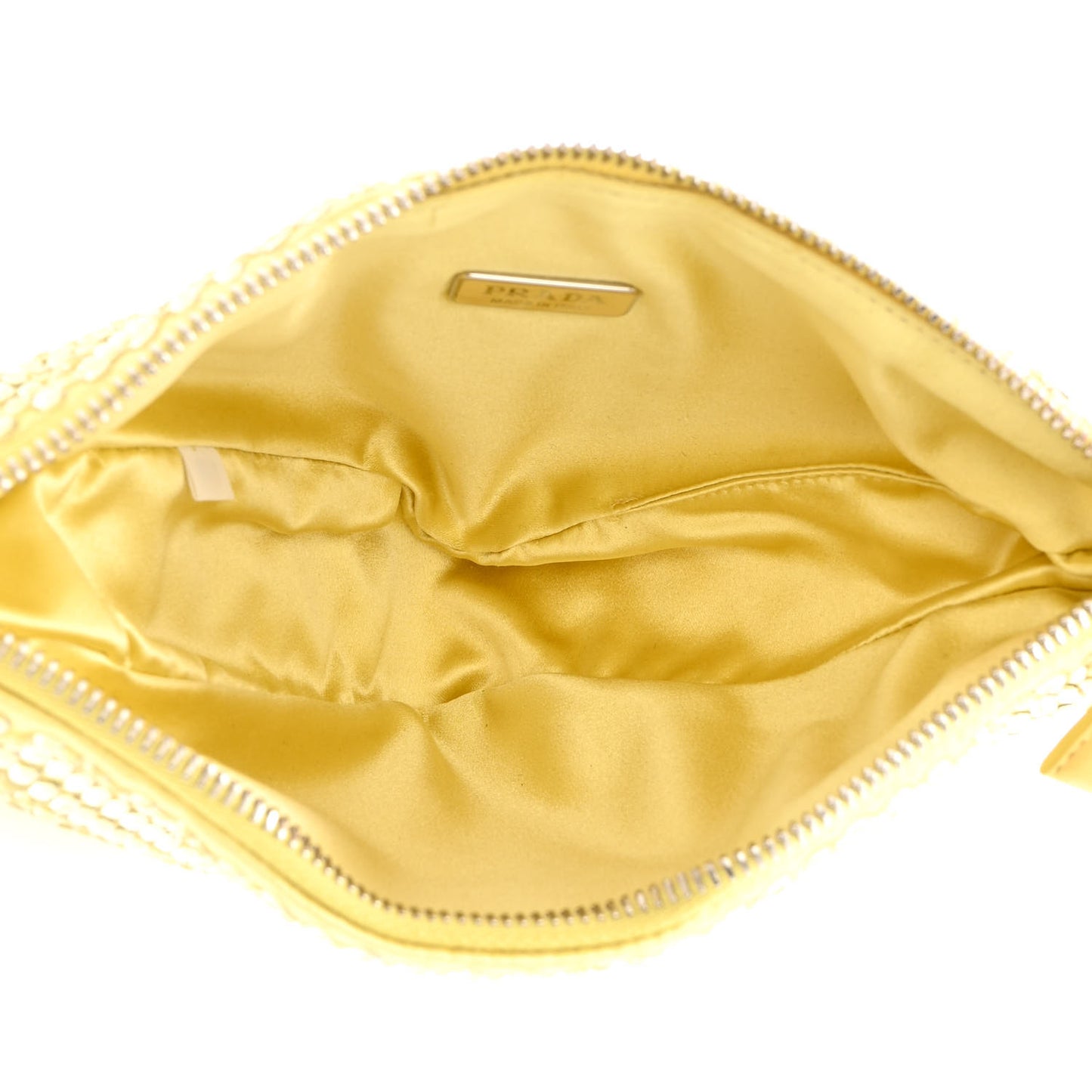 Satin Crystal Triangle Pouch Ananas
