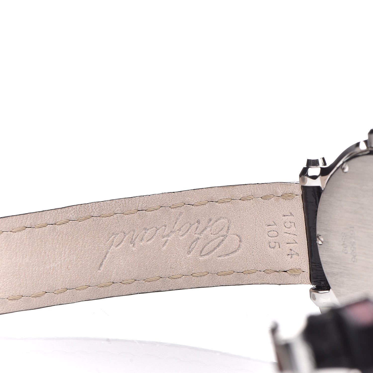 Chopard Stainless Steel Alligator 5 Diamond Pink Mother of Pearl 30mm Happy Sport Quartz Watch 6 of 8