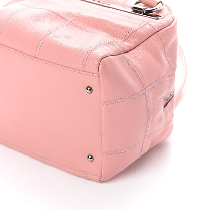 Chanel Caviar Square Stitched Bowler Pink 8 of 8