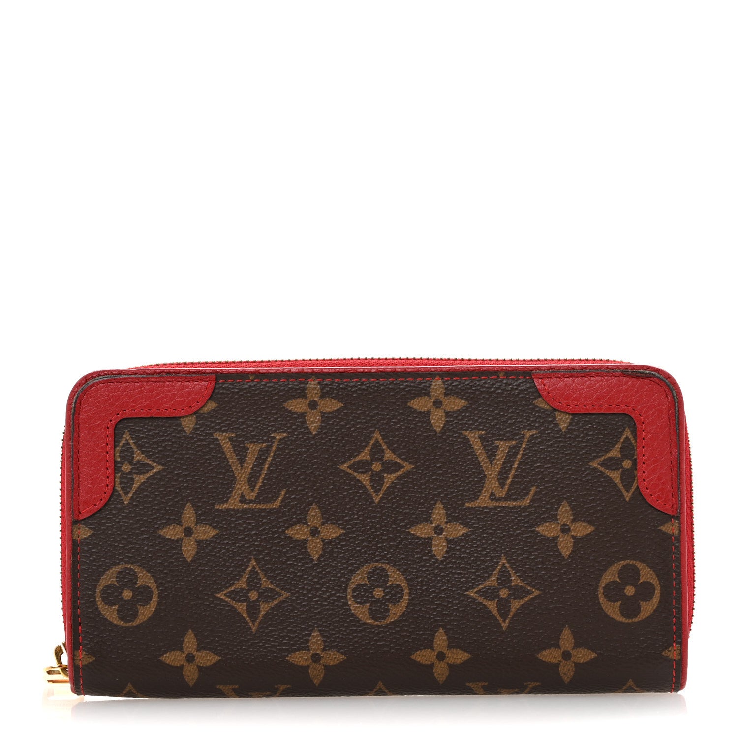 Louis Vuitton Monogram Retiro Zippy Wallet Cherry 1 of 10