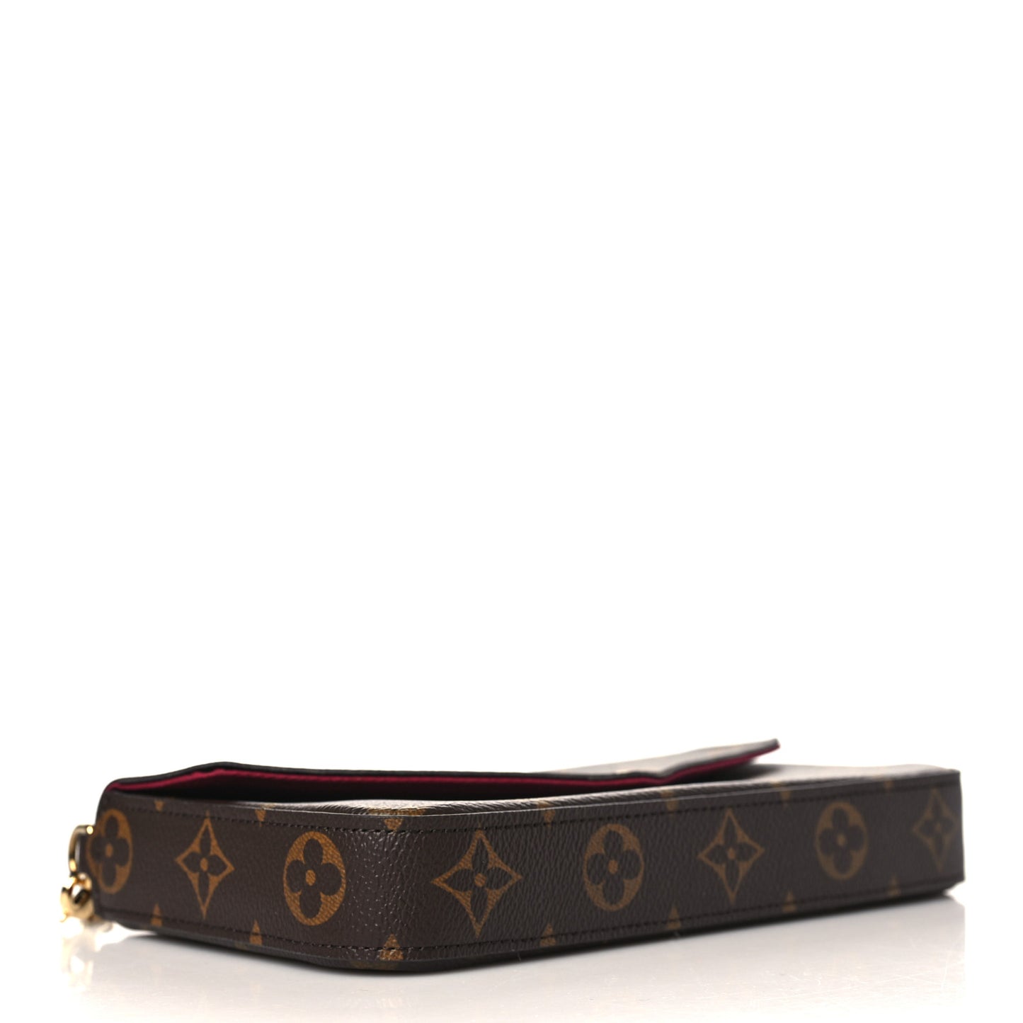 Monogram Pochette Felicie Chain Wallet Fuchsia