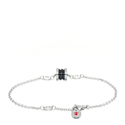 Bulgari Sterling Silver Black Ceramic Save the Children Bracelet SM 3 of 5