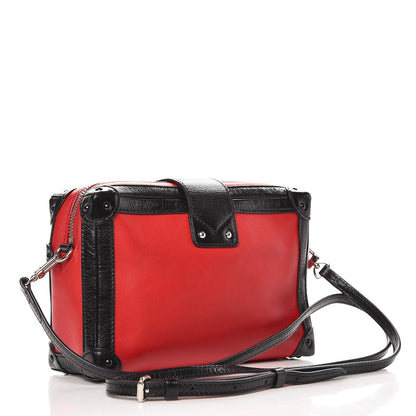 Louis Vuitton Calfskin Petite Malle Soft MM Rouge 3 of 8