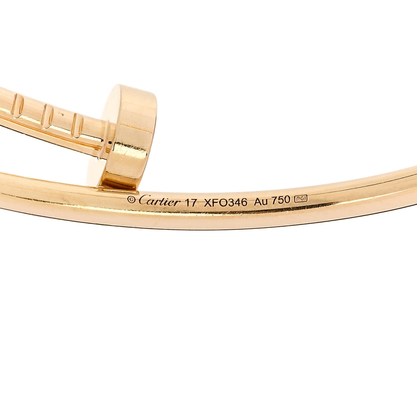 18K Yellow Gold Small Juste Un Clou Bracelet 17