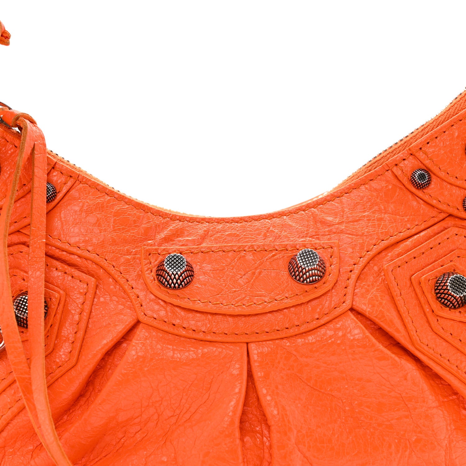 Balenciaga Agneau Arena Le Cagole Shoulder Bag XS Orange 9 of 15