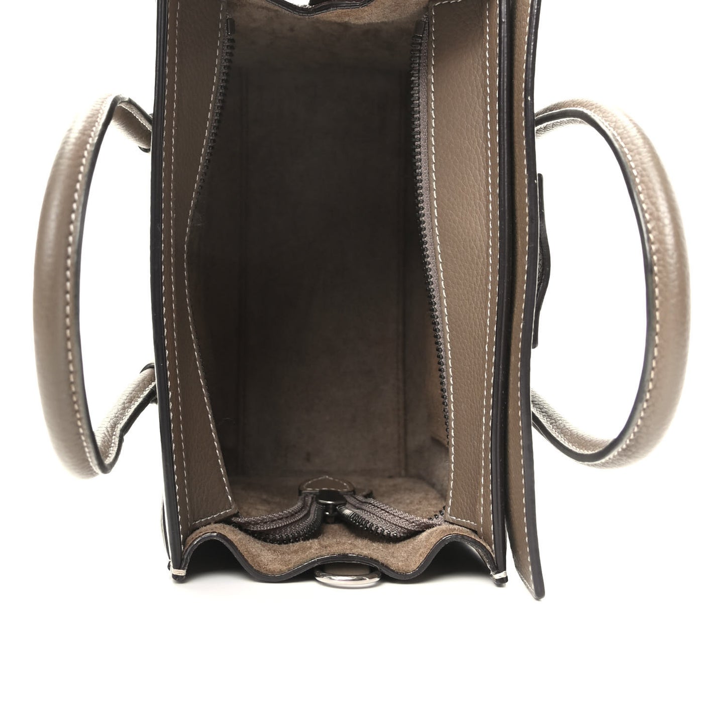 Drummed Calfskin Nano Luggage Souris
