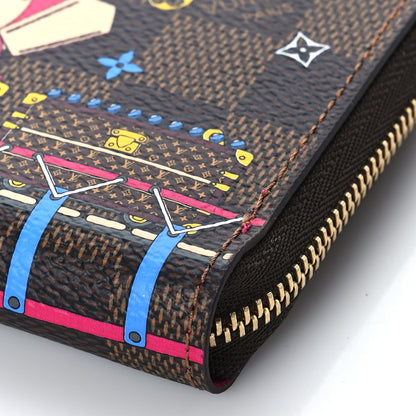 Louis Vuitton Damier Ebene 2020 Christmas Animation Roller Coaster Zippy Coin Purse Pivoine 8 of 8
