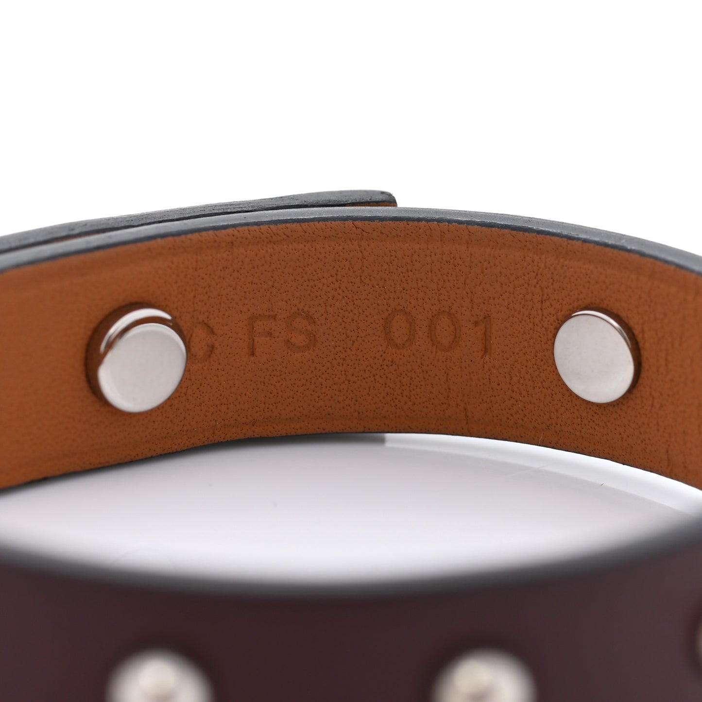 Swift Mini Dog Clous Ronds Bracelet T2 Rouge H