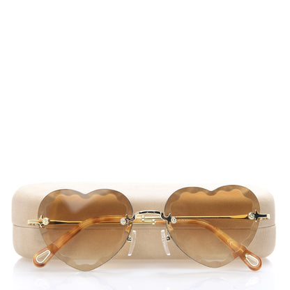 Chloe Heart Sunglasses CE150S Gold 7 of 7