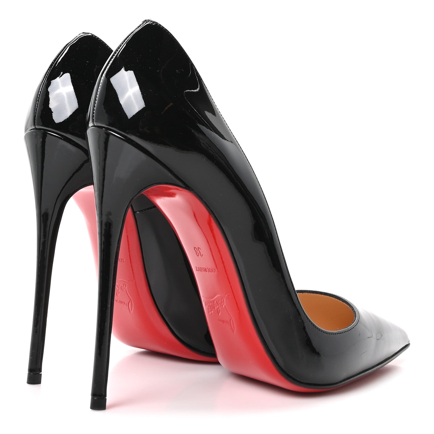 Christian Louboutin Patent So Kate 120 Pumps 38 Black 5 of 9