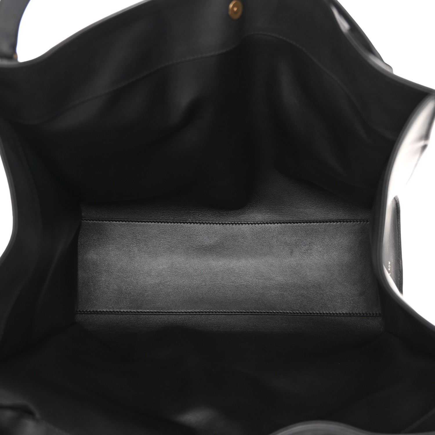 The Row Polished Saddle Calfskin Alexia Bag Black 6 of 11