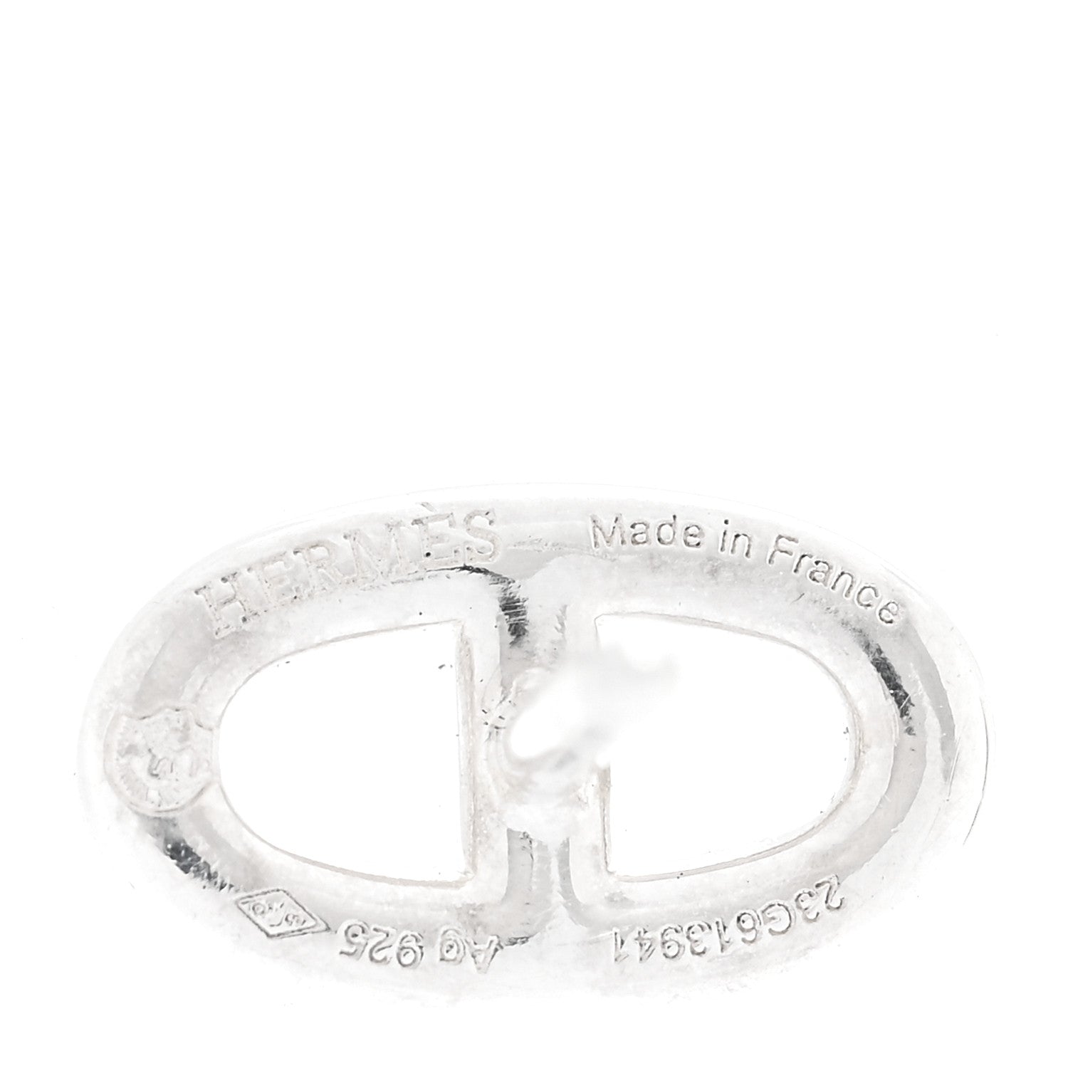Hermes Sterling Silver TPM Farandole Earrings 4 of 5