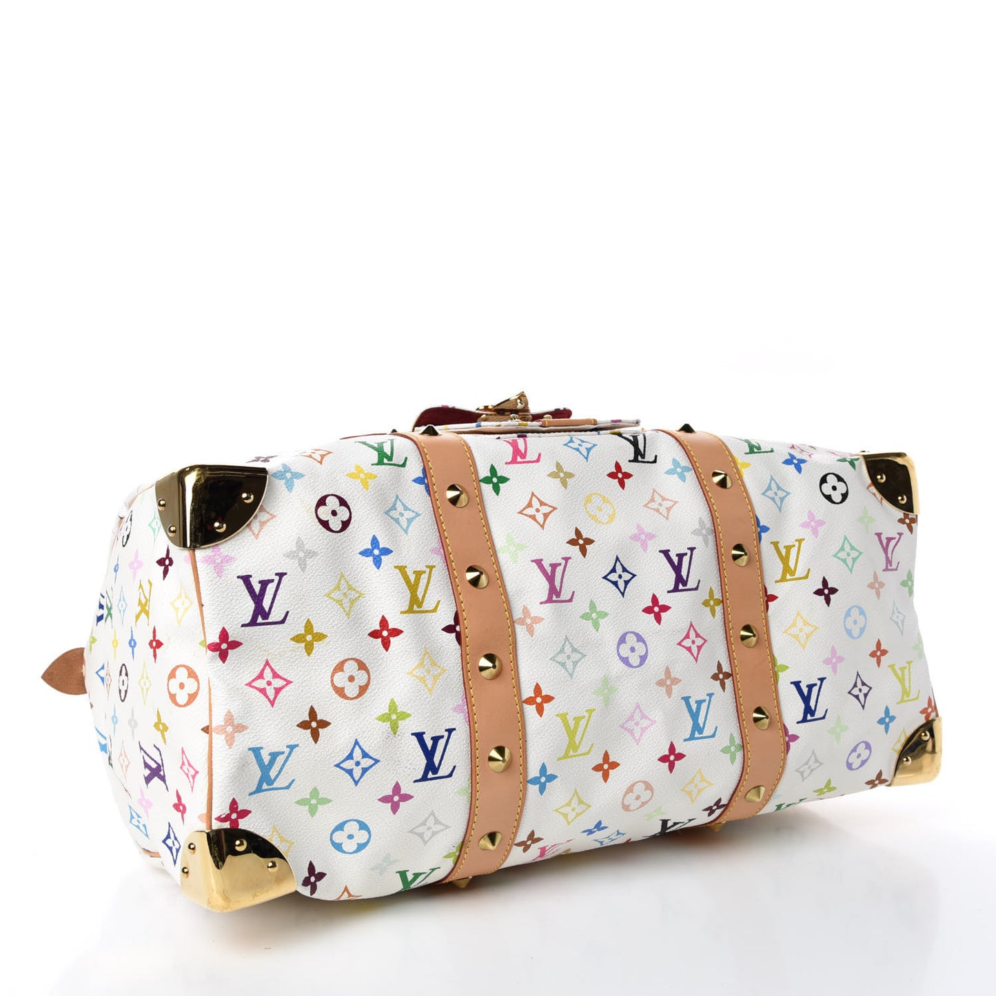 Monogram Multicolor Keepall 45 White