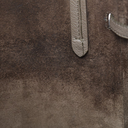 Celine Soft Grained Calfskin Medium Belt Cabas Phantom Taupe 10 of 12