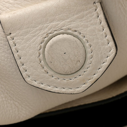 Prada Vitello Daino Soft Hobo Messenger Bag White 11 of 11