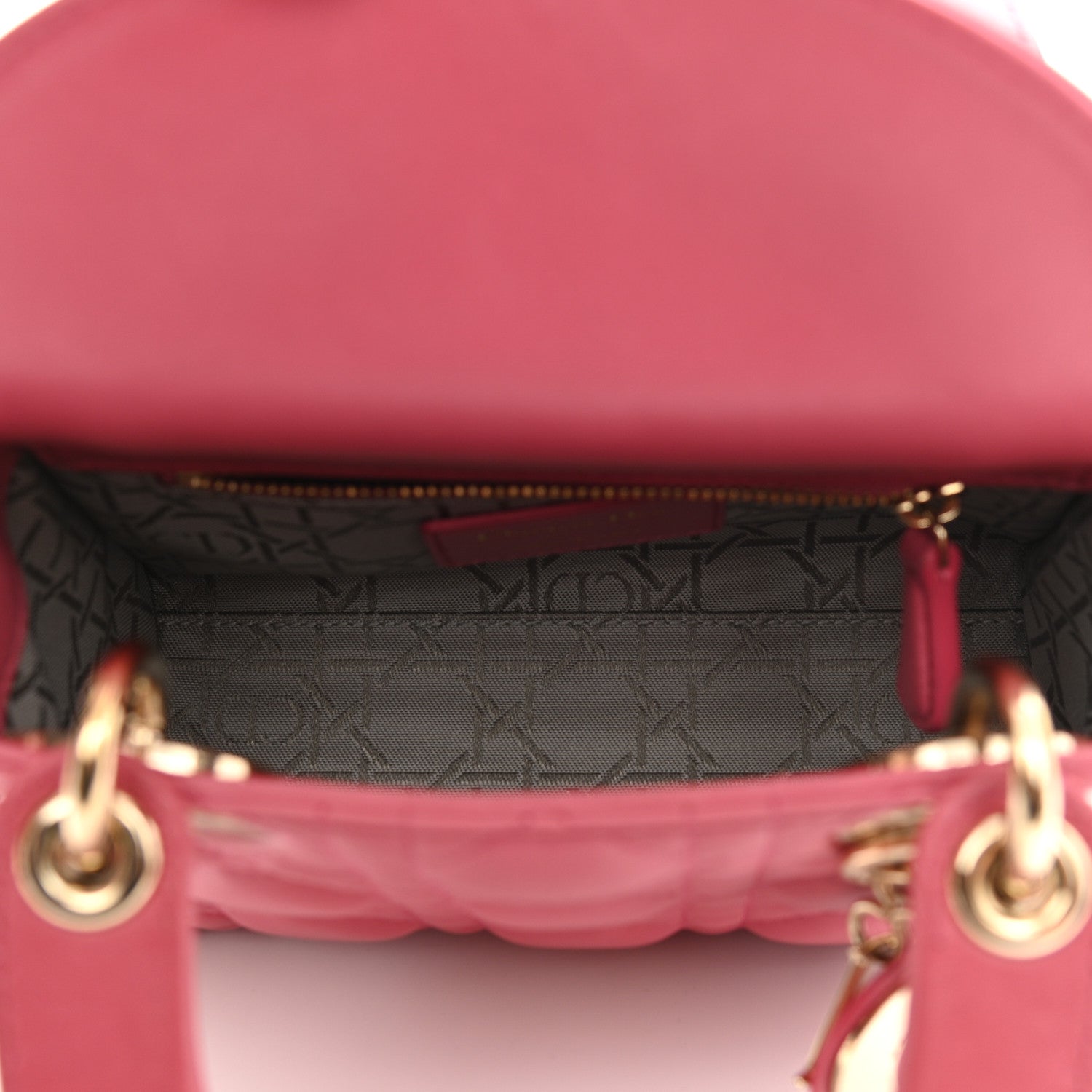 Christian Dior Lambskin Cannage Mini Lady Dior Pink 4 of 7