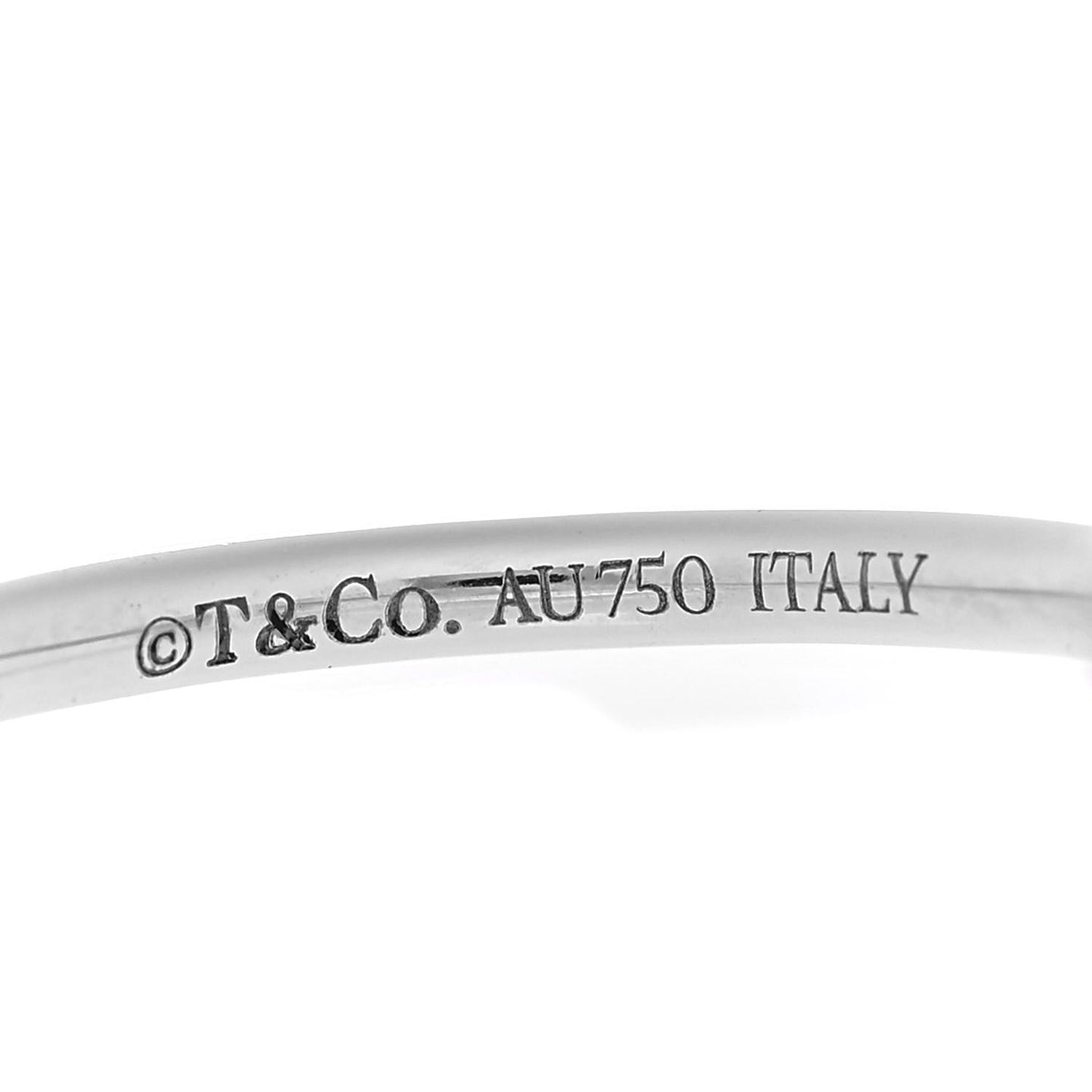 18K White Gold Ruby T Wire Ring 53 6.5