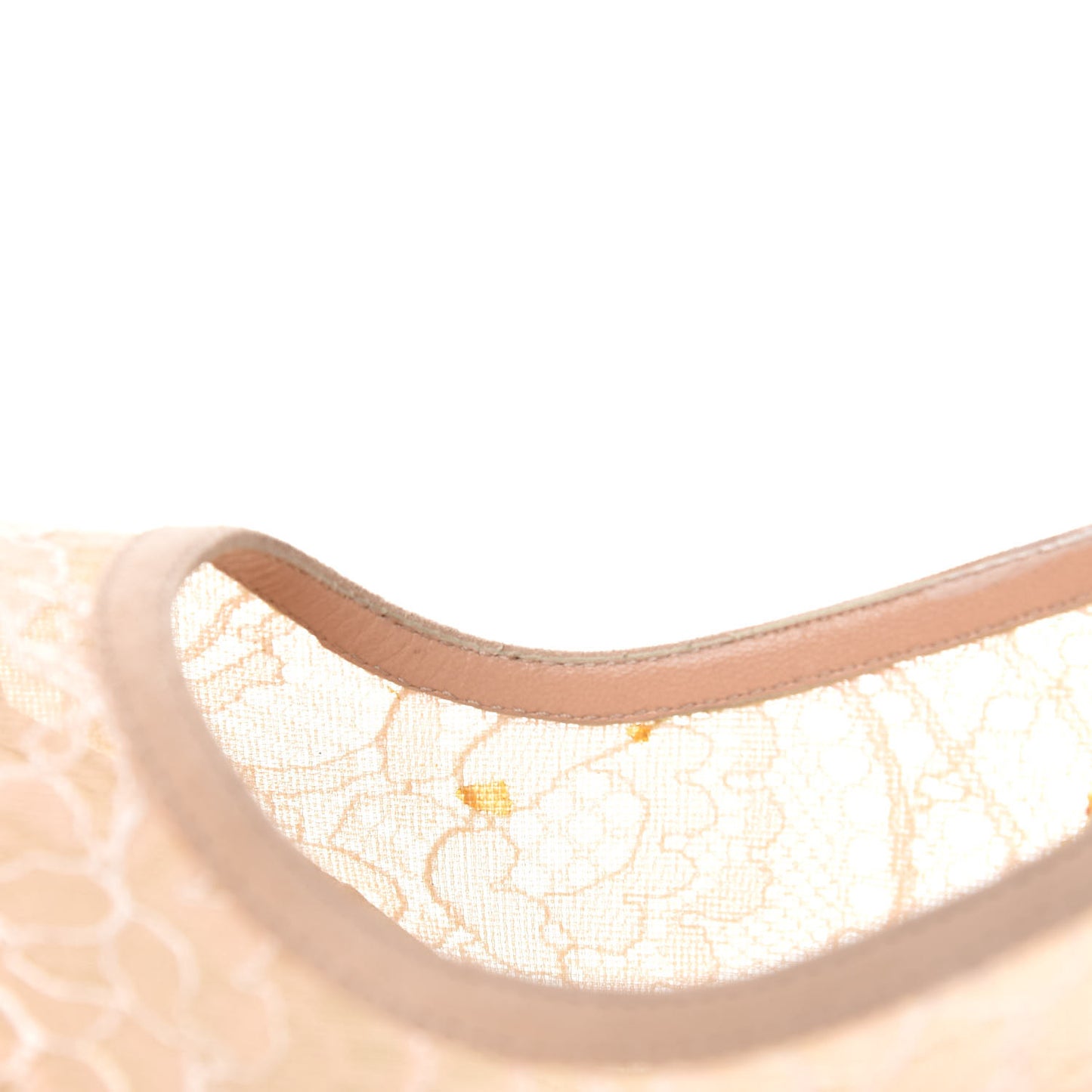 Lace Suede Lingerie Pumps 37 Nude