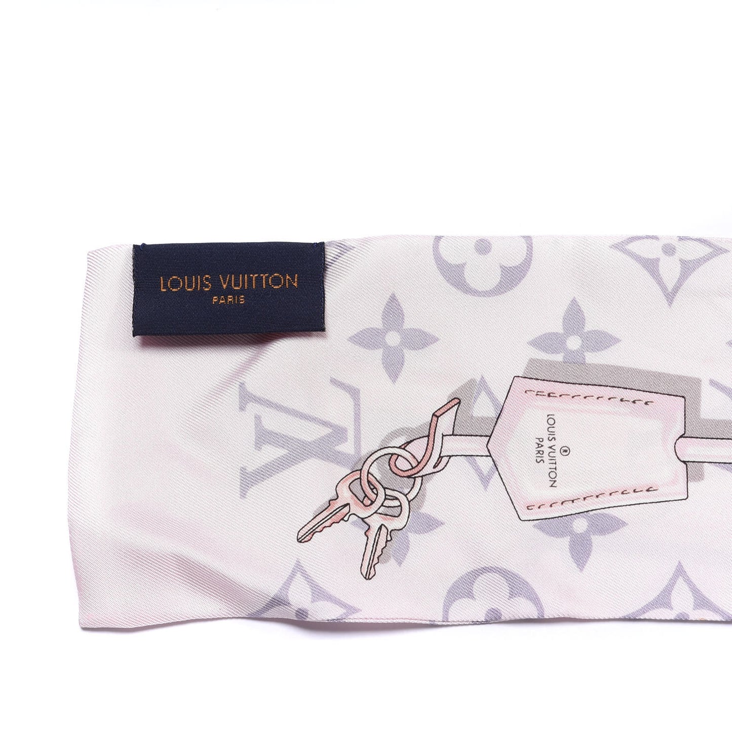 Silk Monogram Confidential Bandeau Light Pink