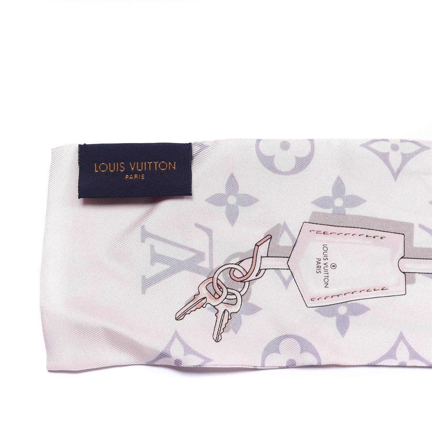 Louis Vuitton Silk Monogram Confidential Bandeau Light Pink 3 of 4