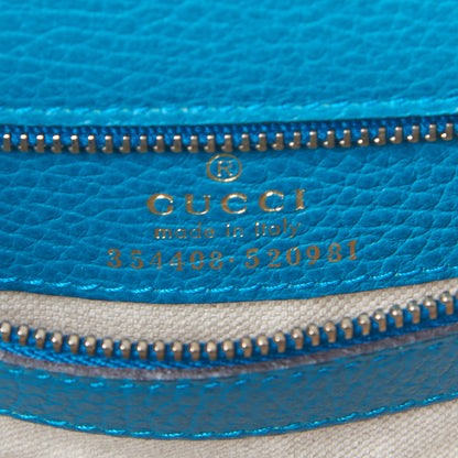 Gucci Dollar Calfskin Small Swing Tote Classic Marine Deep Cobalt 7 of 7