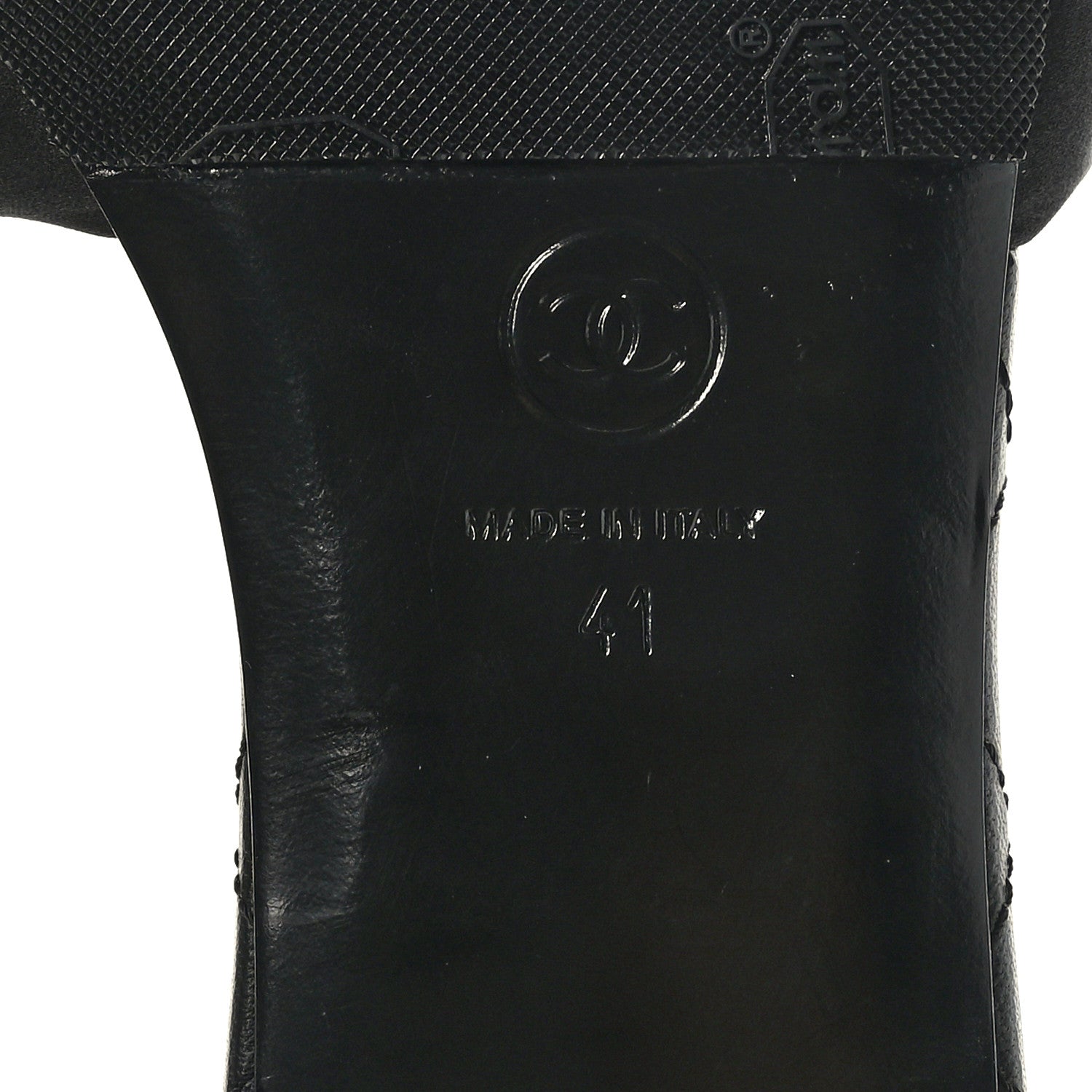 Chanel Satin Mule Sandals 41 Black 7 of 9
