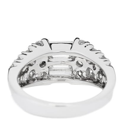 Parker & West by FASHIONPHILE 18K White Gold Diamond 1.92ctw Baguette Round Cut Ring 50 5.25 7 of 9