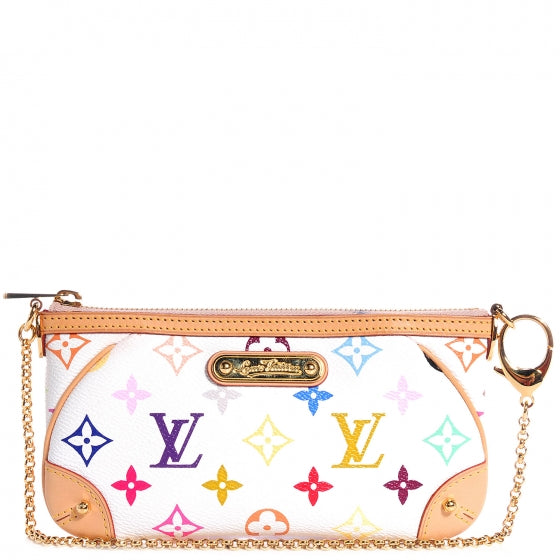 Monogram Multicolor Pochette Milla MM White